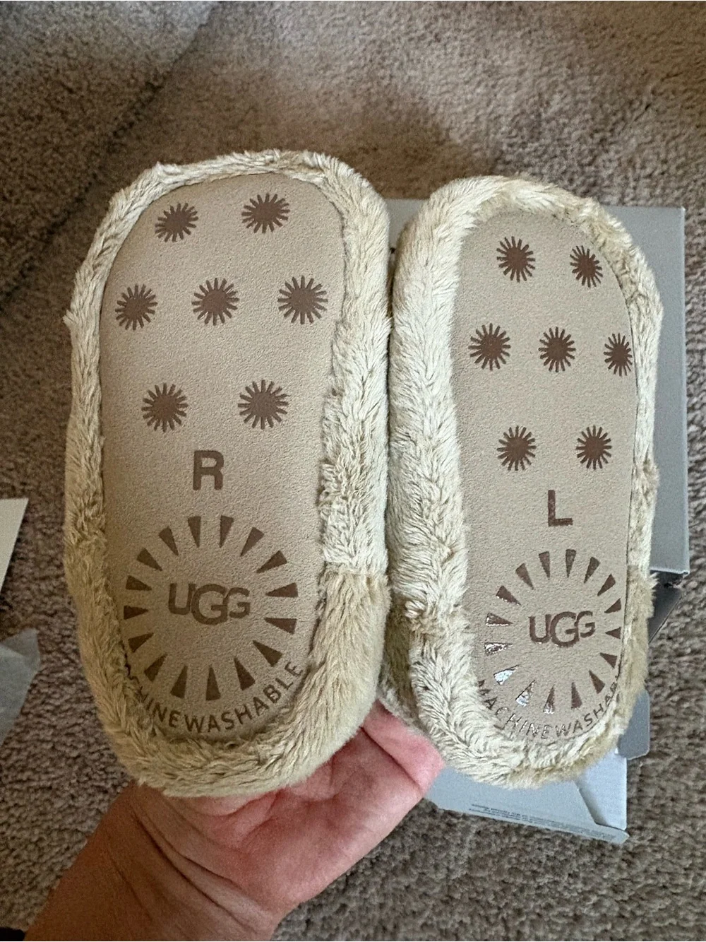 UGG Baby Shearling Booties - Off-White